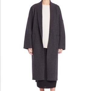 Eileen Fisher Gray Icon Boiled Kimono Wool Coat